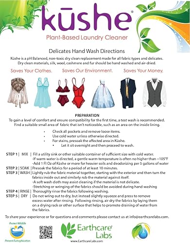 Miniatura 5 de Limpiador líquido a base de plantas de la colada de la colada de la marca K SHE todo en 1 superhipoalergénico + delicados 64oz