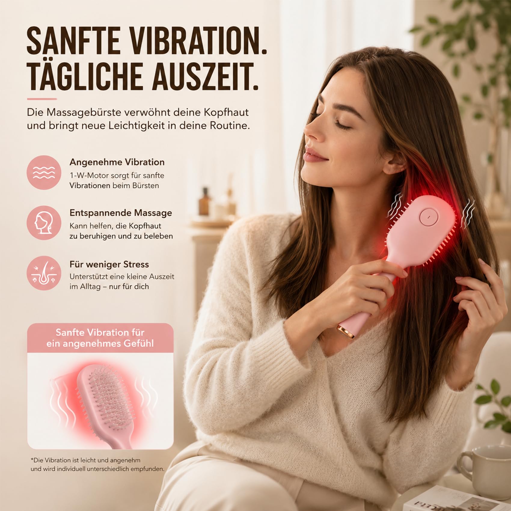 Electric Spray Air Cushion Massage Comb, 2026 NEU 3-In-1 Kopfhaut Massagebürste Elektrisch,Wiederaufladbar mit Wassernebelfunktion für Lockiges, Nasses und Trockenes Haar (Schwarz)