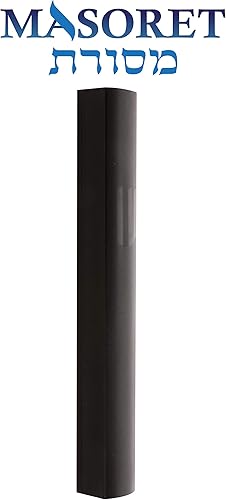 Miniatura 4 de 3 piezas de aluminio puerta Mezuzah casos: perfil especial, sin agujeros, 3-Inch 2.8 in hebreo pergamino pergamino titular cajas