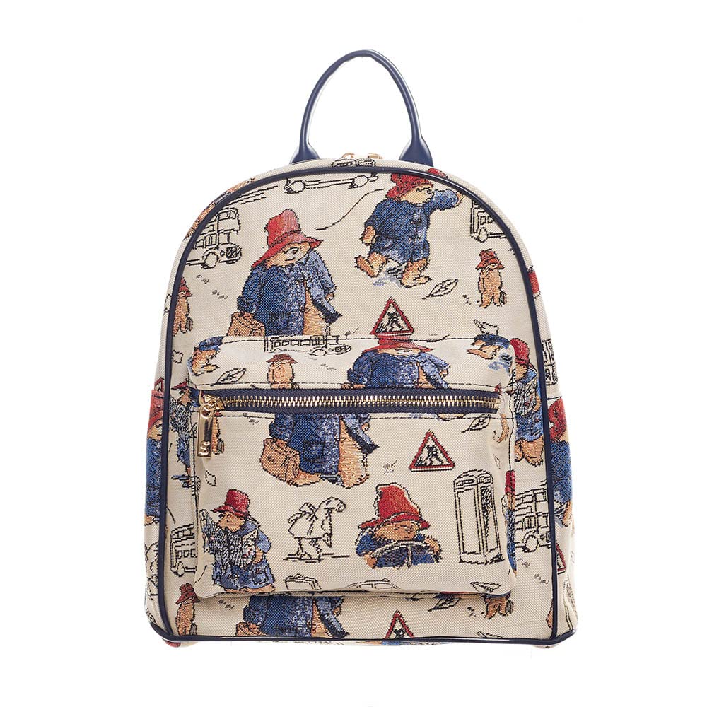 Signare Tapestry Casual Backpack Rucksack Women School Bags with Animal Design (Paddington)