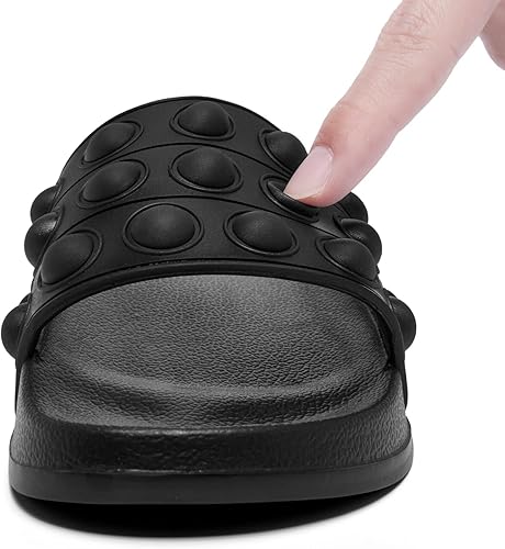 Miniatura 4 de Engtoy Sandalias para niños y niñas, unisex, ligeras, antideslizantes, puntera abierta, cómodas, para ducha, playa, divertidas sandalias