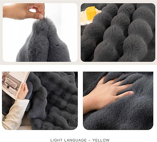 Miniatura 4 de EFELIM Funda de sofá de piel sintética para sofá modular en forma de L, funda de sofá lanudo de 1, 2, 3 cojines, protector antideslizante y