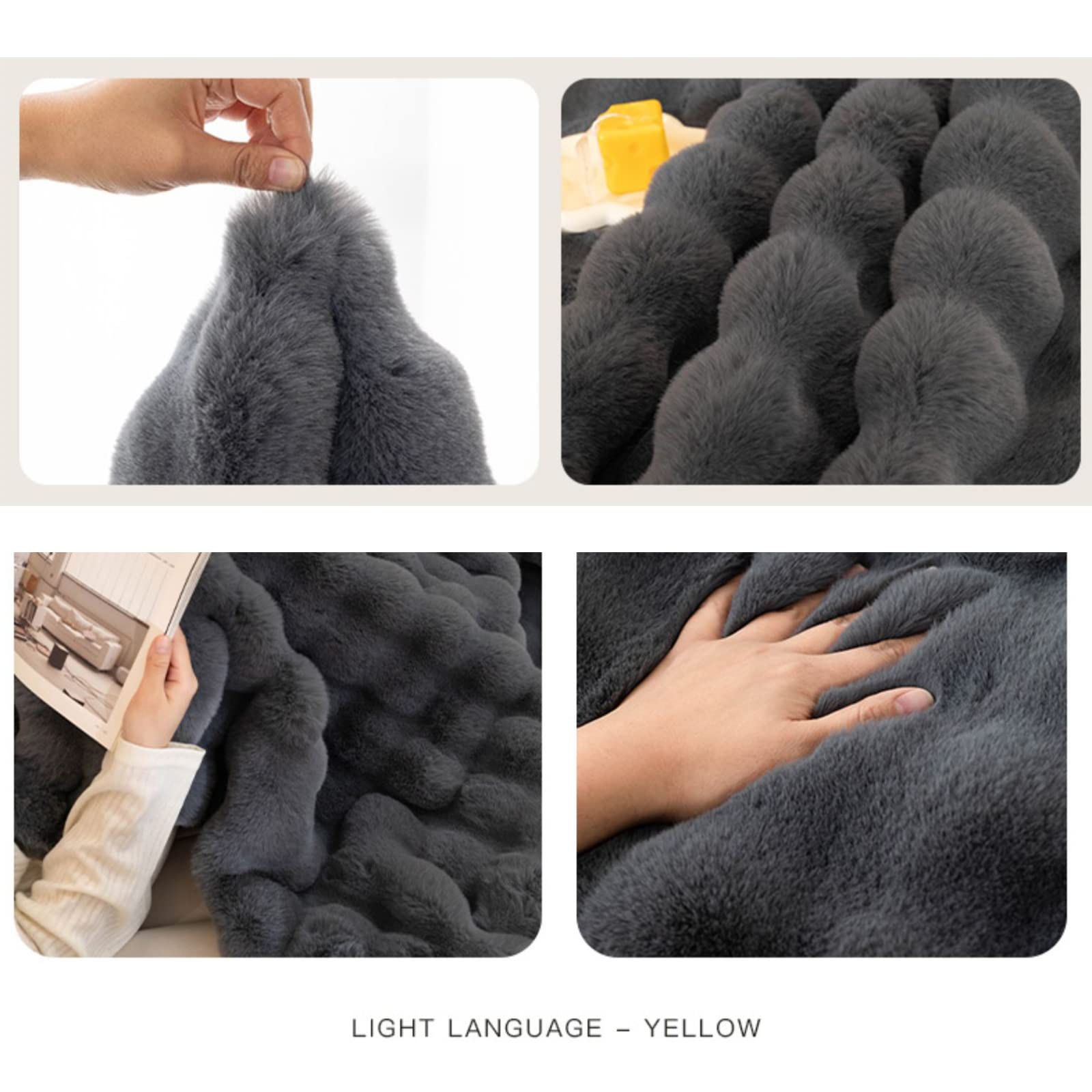 Amazon.com: EFELIM Faux Fur Sofa Cover for L Shape Sectional Sofa