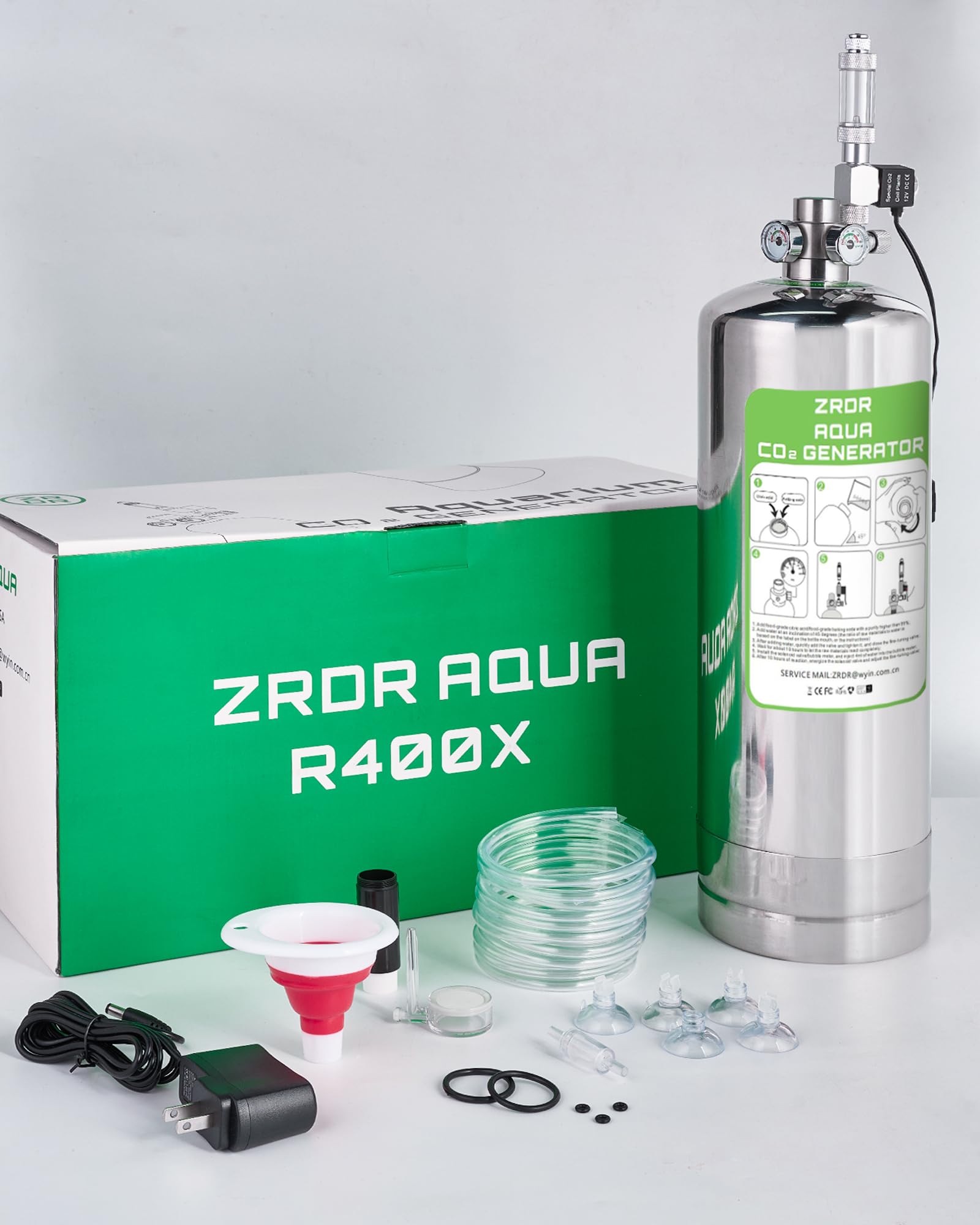 Amazon.com : ZRDR 4L Co2 Generator System with Dual Gauge Display