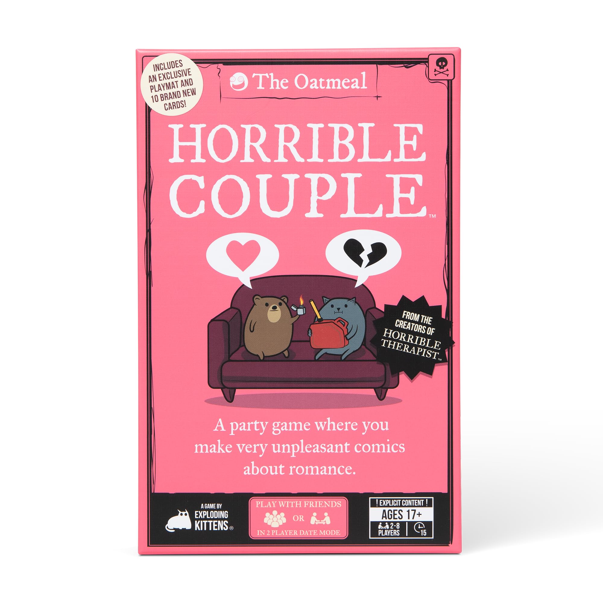Horrible Couple - Party Game For 2-8 Players, From The Creators of Horrible Therapist, Multi-color, 11.43 cm x 7.62 cm - Image 2