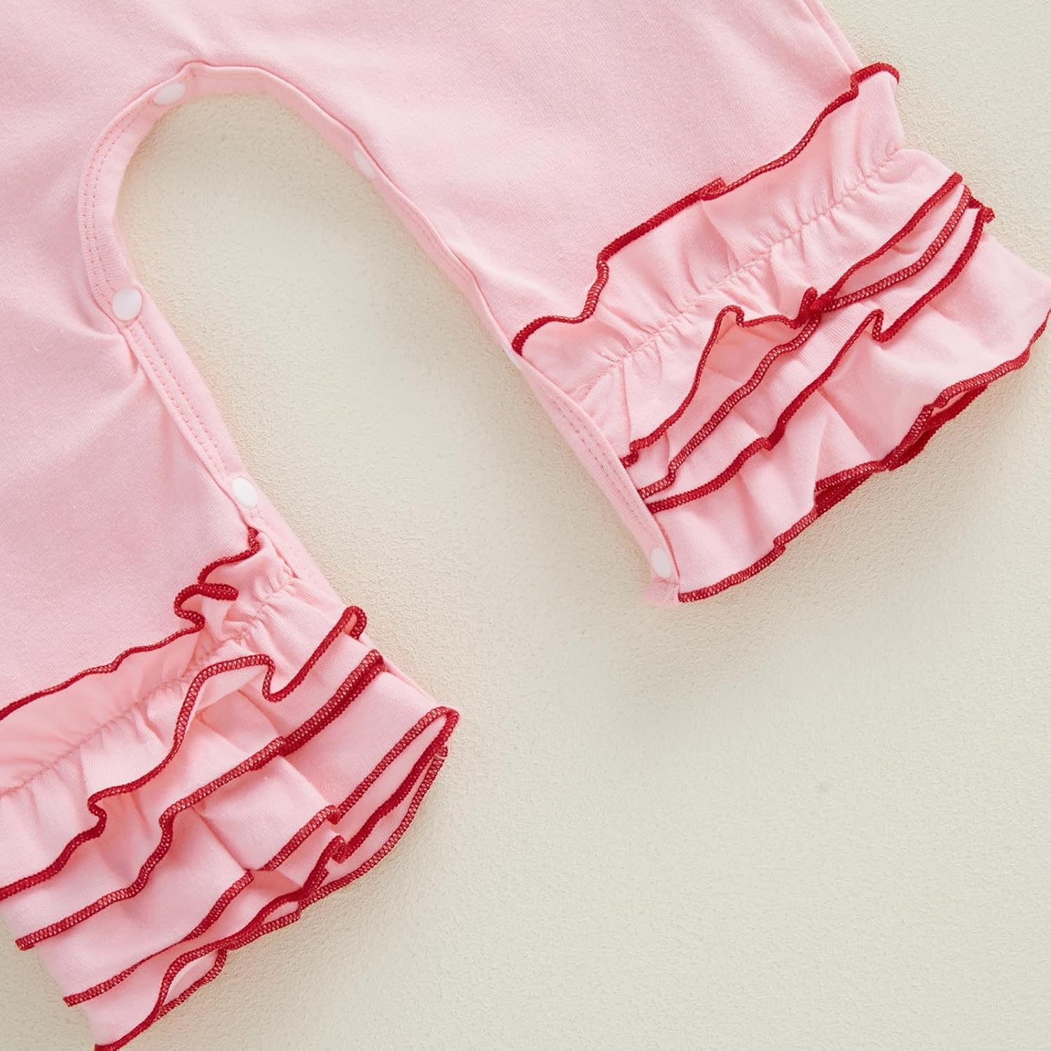 MoZiKQin My First St Patricks Day Baby Girl Outfit Clover Ruffle Romper Long Sleeve Tiered Jumpsuit Irish Baby Clothes - Image 6