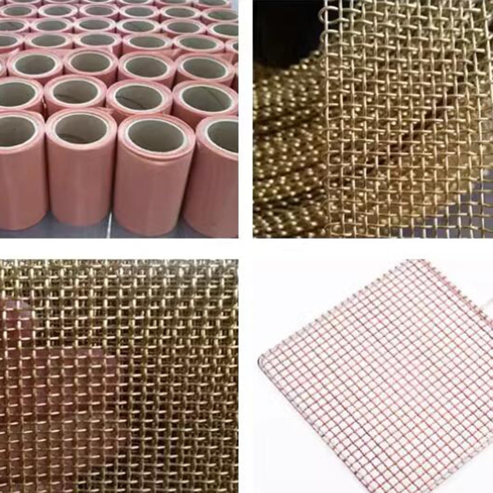 Tkanina druciana z miedzi, Siatka miedziana mosiężna wielokolorowa 10-200 mesh(Brass 1x1m,100 mesh)