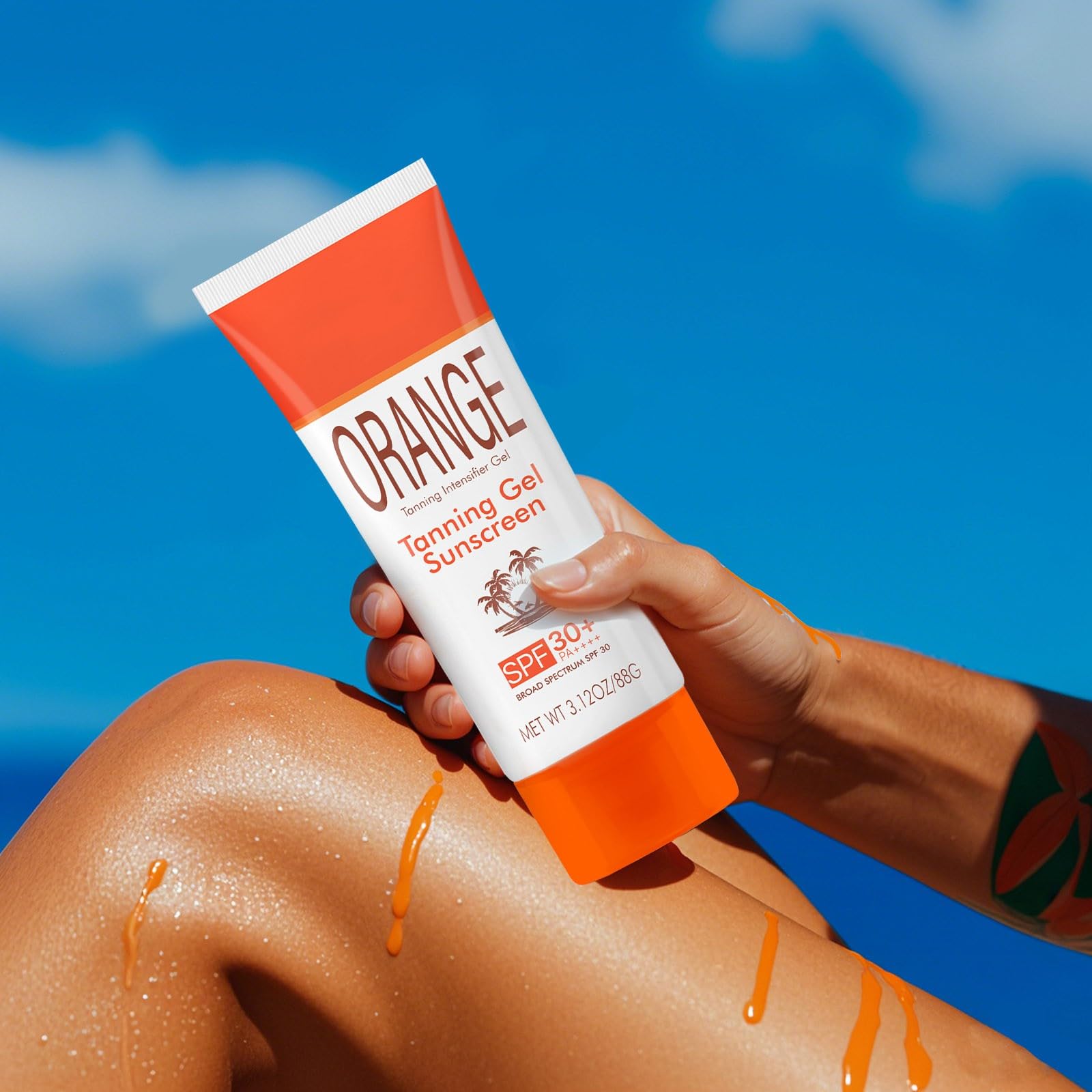 Amazon.com : Orange Sun Tanning Gel, Hydrating & Moisturizing