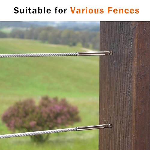 Miniatura 6 de Paquete de 48 tornillos Swage Lag izquierdo y derecho para kit de barandilla de cable de 18 pulgadas, barandilla de acero inoxidable T316 para