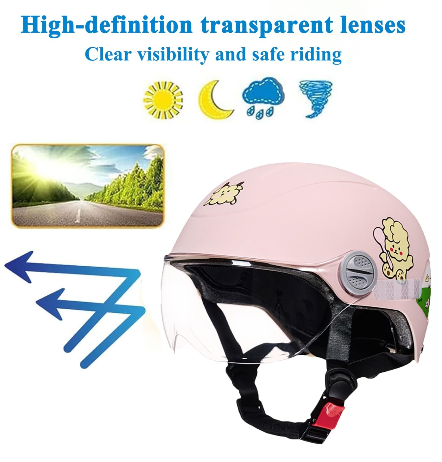 Dziecięcy kask rowerowy, regulowany kask ochronny dla chłopców i dziewcząt, wielofunkcyjny, dziecięcy kask do jazdy na rowerze