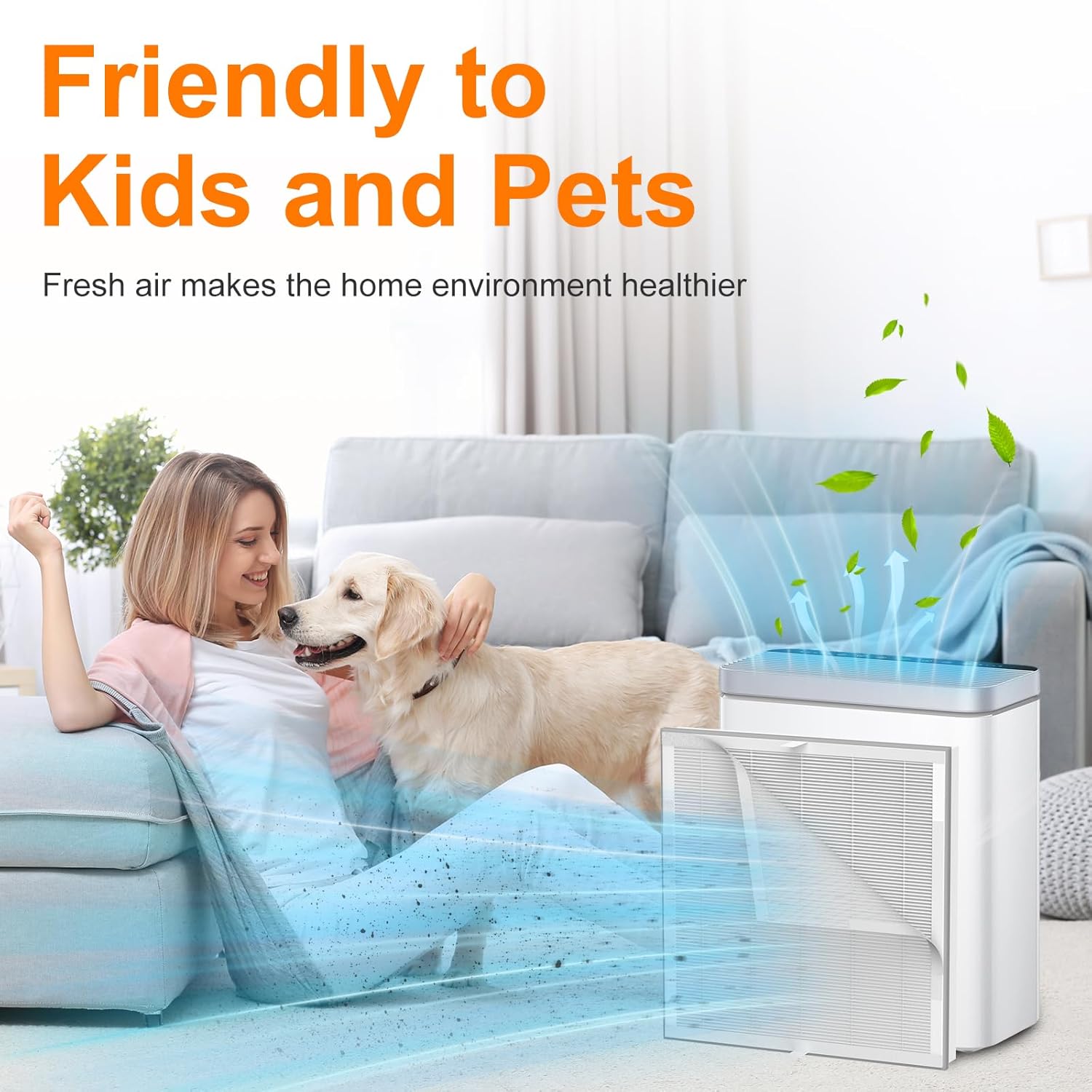 2 Pack H7124 Replacement Filter Compatible with GoveeLife H7124 & H712C Smart Air Purifier, 3-IN-1 H13 True HEPA, Washable Pre-Filters, Replace Part H7124-RF H712C-RF