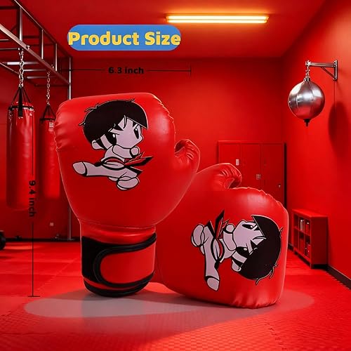 Miniatura 3 de Guantes de boxeo para niños, guantes de boxeo para niños, guantes de boxeo para niños de 3 a 8 años, guantes de boxeo rosa