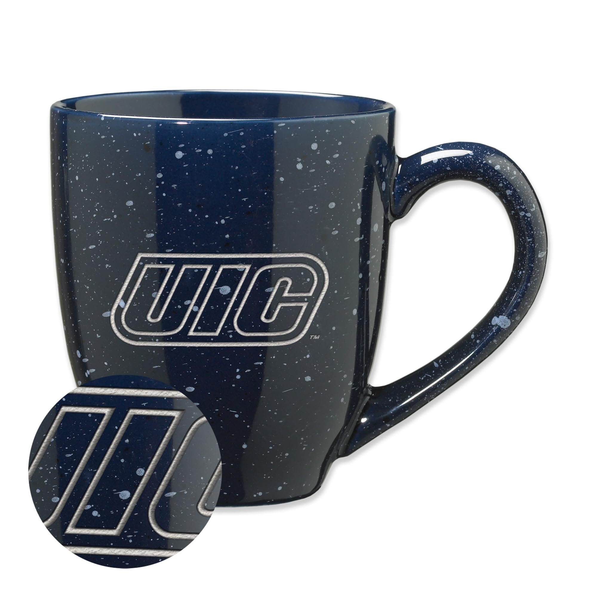 Mug en céramique mouchetée UIC Flames haute finition par Rico Industries