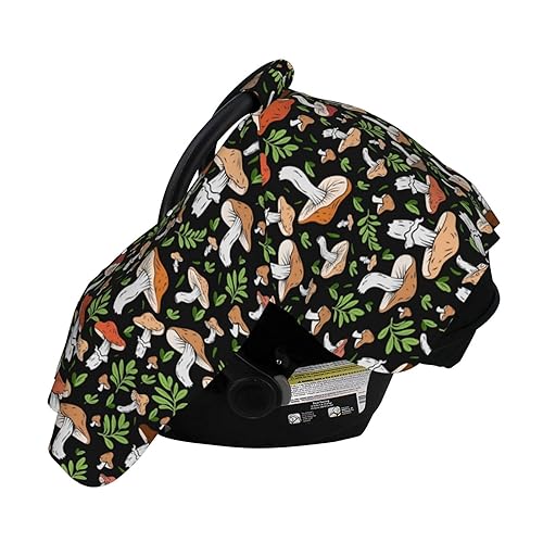 Miniatura 3 de Cubierta de toldo de asiento de coche de bebé de hongos regalo de ducha multiuso, cubierta de enfermería para mamá cubiertas de lactancia, artículos