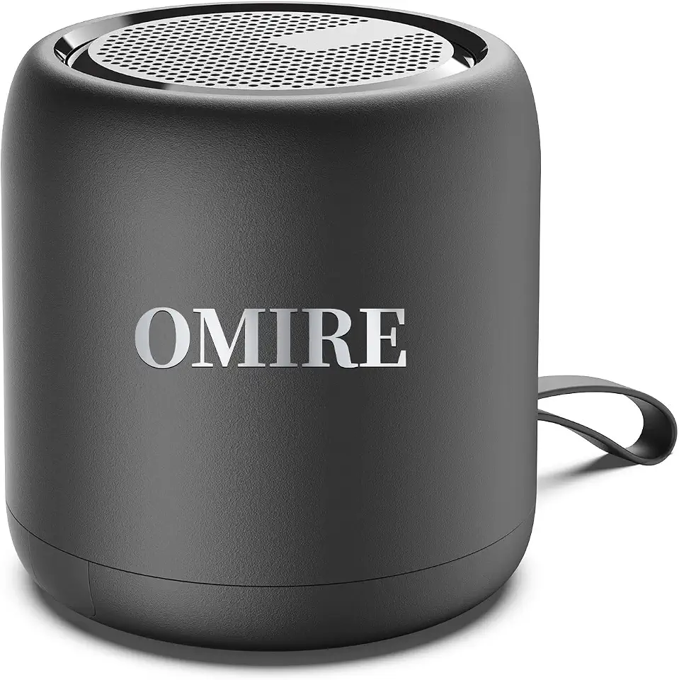 OMIRE Portable Bluetooth Speakers, Wireless Bluetooth Speakers with TWS Function,Bluetooth 5.3 with Hands-Free Playback,Portable Design,Speaker for Travel,Outdoors,Party-Black