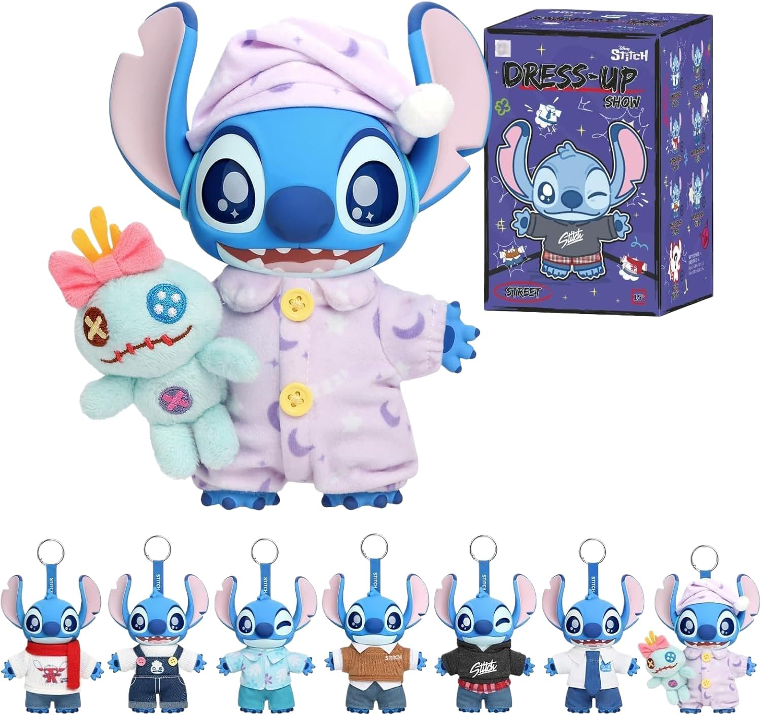 Miniso Disney Stitch Dress-Up Series Collector's Edition Toy Surprise Doll Model Random Design Blind Box Toy Collection Home Decor Birthday Gift 1PC Random