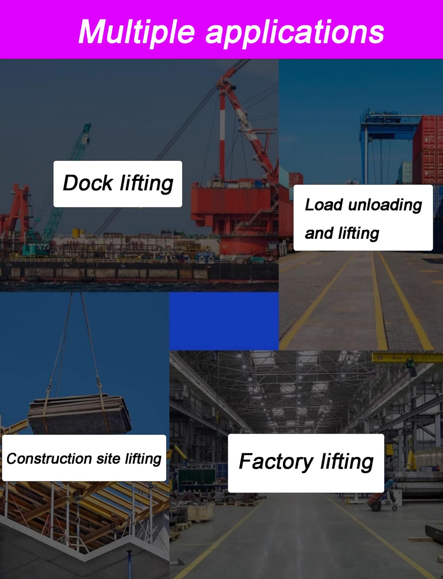 Hebeschlingen – Hochleistungs-Gurtband in Mehreren Größen | for industrielles Heben, Kranmontage, Baumpflegearbeiten und Autoabschleppen(10T-6.6ft)