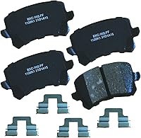 Vista 95 de Pastillas de freno traseras cerámicas Bendix Premium SBC1337 para Cadillac CTS 2014-2008, SRX 2016-2010, Chevrolet Camaro 2015-2010, Saab 9-4X 2011