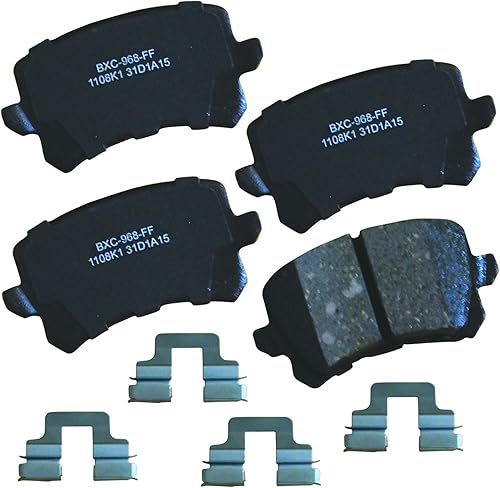 Miniatura 97 de Bendix Pastillas de freno traseras de cerámica Premium SBC1100 para Nissan Frontier 2024-2005, Xterra 2015-2005, Suzuki Equator 2012-2009