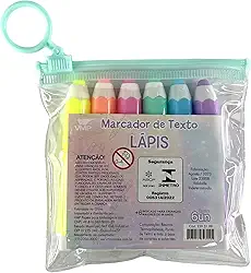 Marcador de Texto Lápis estojo c/6 cores, VMP 239.31.99