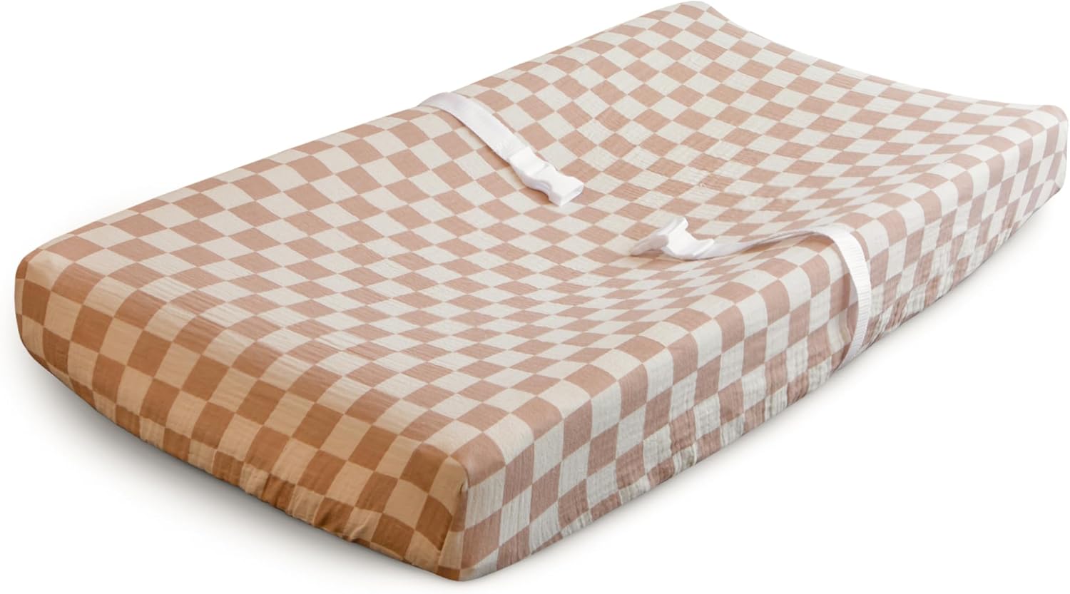 mushie Extra Soft Muslin Fitted Changing Pad Cover (Sun)