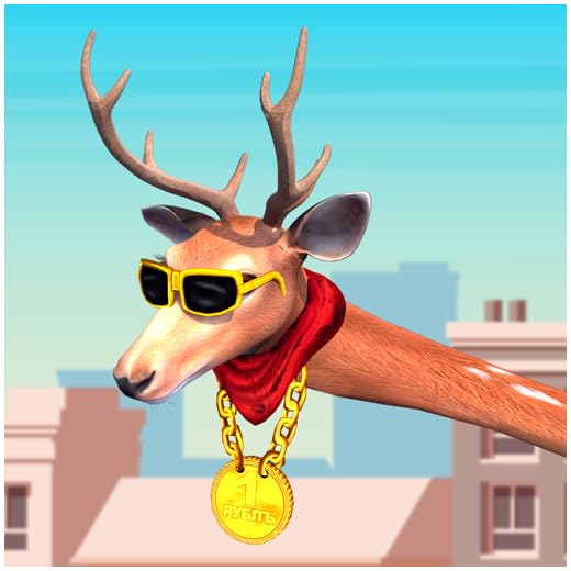 Simulador de veado louco, jogos de cidade de animais: jogos de caça de veado real na cidade