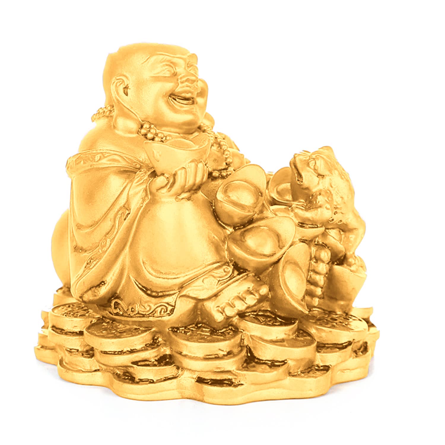 Amazon.co.jp: Lhyxuuk 布袋様 置物 ゴールド 七福神 布袋 オブジェ