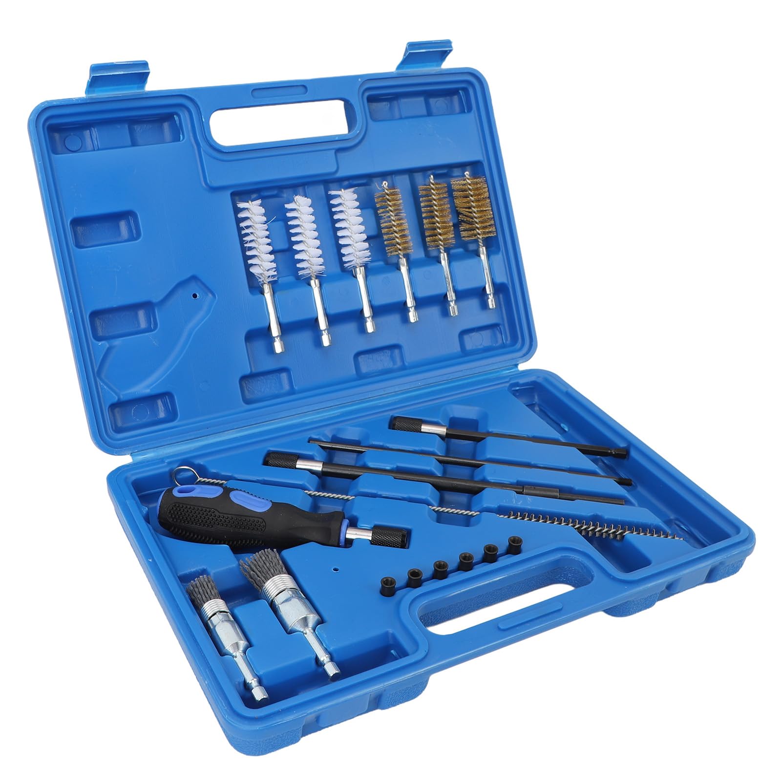 Kit de Nettoyage de Siège D'injecteur, Outil de Brosse en Métal de Haute dureté pour Culasses et Sièges D'injecteur, avec Une Conception Facile à Utiliser, Ajustement