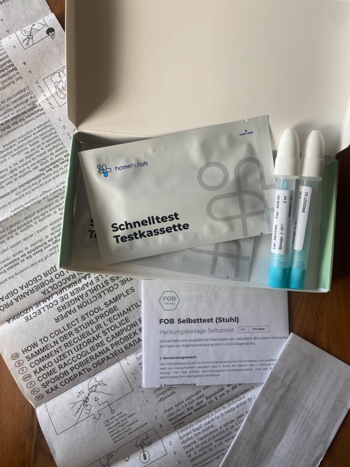 2x Darmkrebs Vorsorge Selbsttest - Einfacher Darmkrebs Test für Zuhause