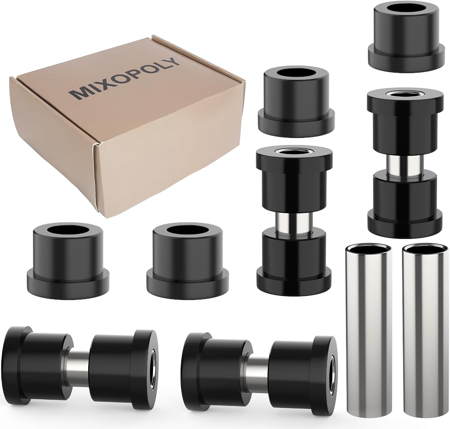 Golf Cart Bushing Kit for EZGO TXT/Medalist 1994-up and Club Car DS 1981-up, Replaces 70289-G02 70291-G01 1012303 1015583