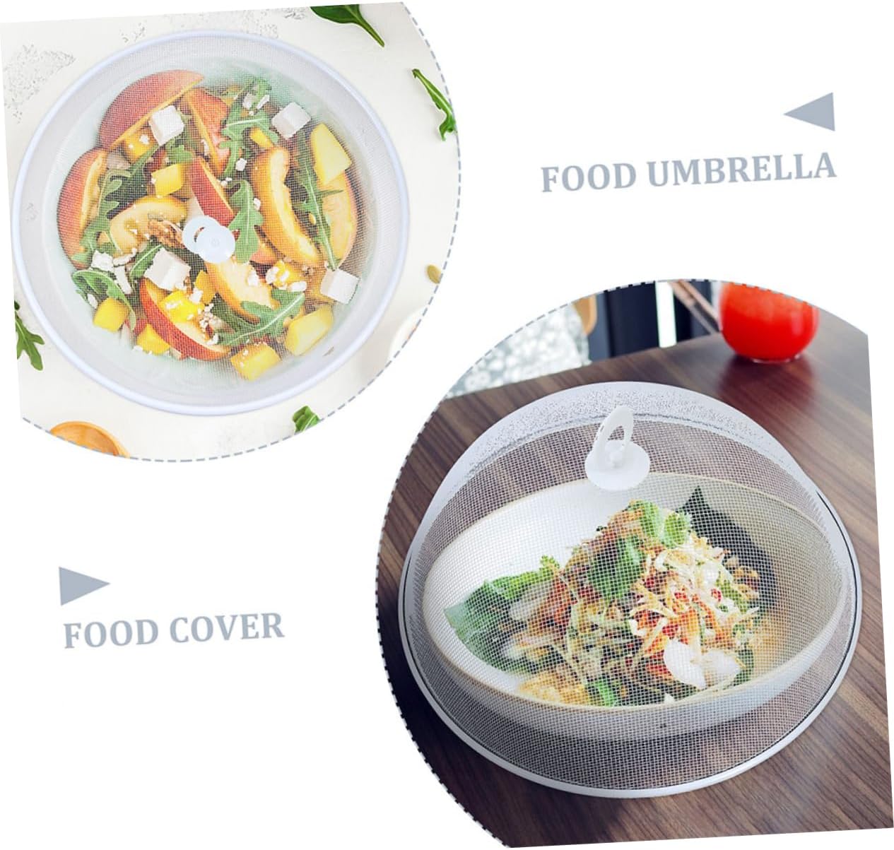 2Pcs Creative Kitchen Food Covers Dustproof Food Tents for for Food Safety Housewarming