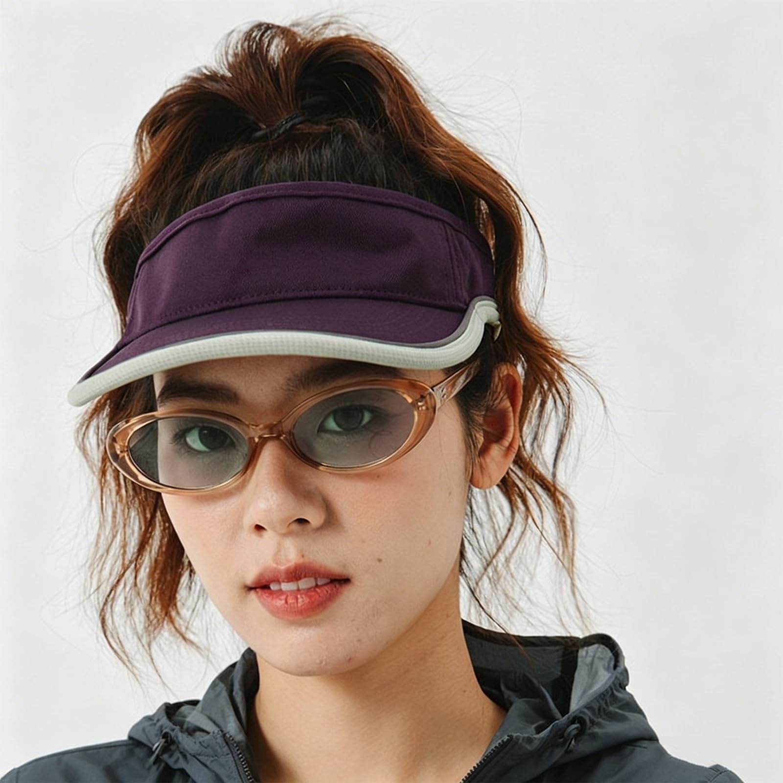 Visera Deportiva Transpirable Que Absorbe La Humedad: Liviana y Ajustable for Un Ajuste Personalizado