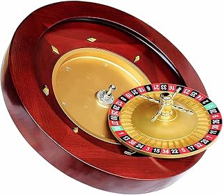 Generisch Holz-Roulette-Rad 18/20 Zoll Digital Zifferblatt Mehrzweck Tragbar Roulette-Brettspiel Plattenspieler Unterhaltungs-Roulette-Rad FüR Erwachsene,Double 0,45cm