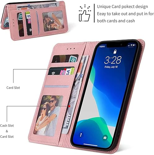 Miniatura 7 de Funda tipo cartera para iPhone 11 de 6.1 pulgadas, funda de poliuretano con tapa y tapa de protección completa para iPhone 11, iPhone 11, funda con