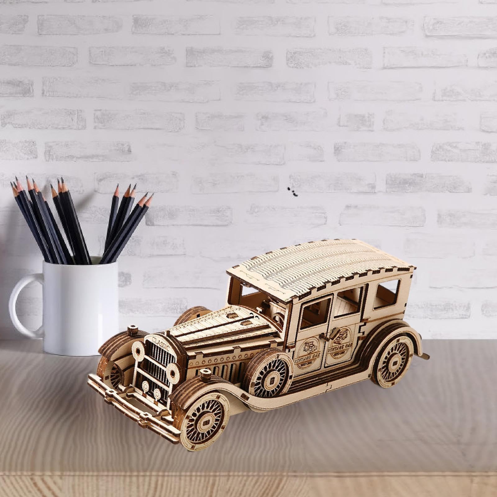 木製　クラッシックカー Amazon | ROKR 立体パズル ヴィンテージカー 車 モデル 模型