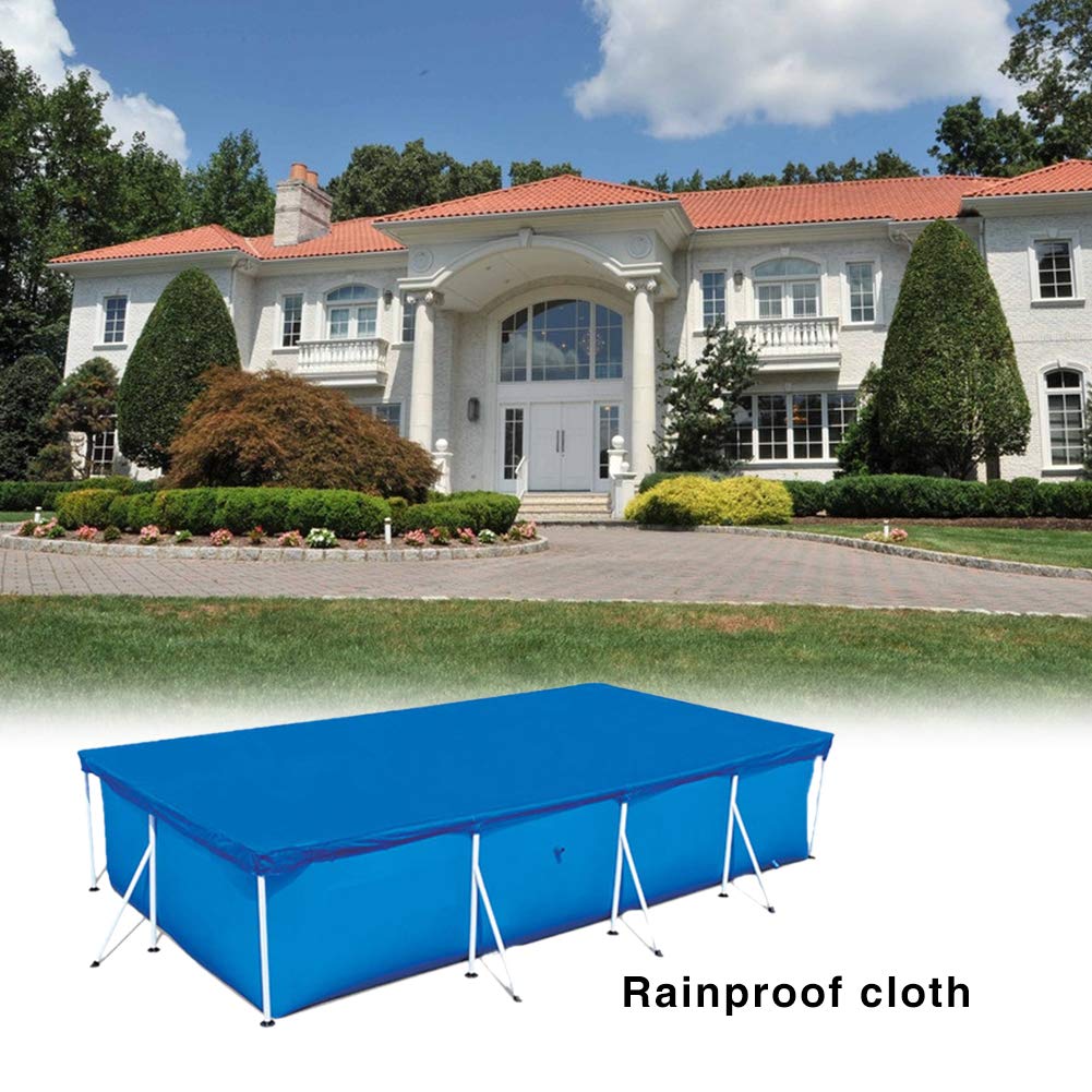 Rectangular Pool Cover - Pool Abdeckung, Regenfeste Solarabdeckung PE Schutzplane Für Rectangular Frame Pool (300 * 200 cm)