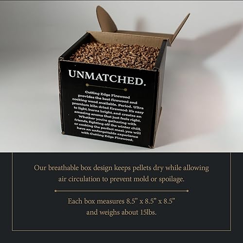 Miniatura 4 de Cutting Edge Firewood Pellets de madera para barbacoa de cerezo  100% natural de madera dura para ahumadores, parrillas de pellets y cocina al aire