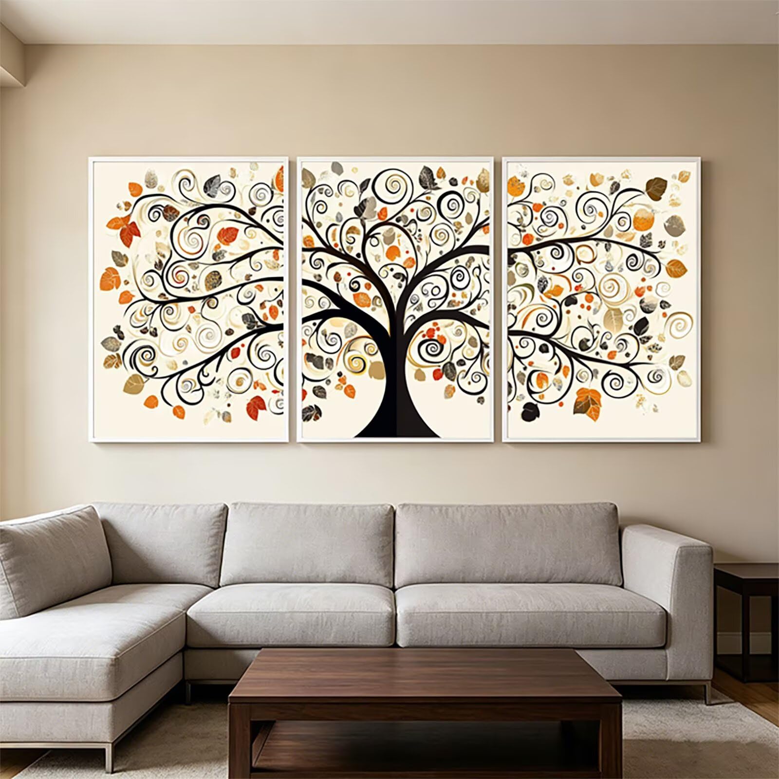 Diament Malarstwo Drzewo, Cyrkonie Malarstwo Numery Dorosły 3 Paczki, 5D DIY Diamentowe Malarstwo Dorosły 40x60cm, Diamentowy Krajobraz Ścieg krzyżykowy Zestaw Rzemiosła do Dekoracji Salon Sypialnia
