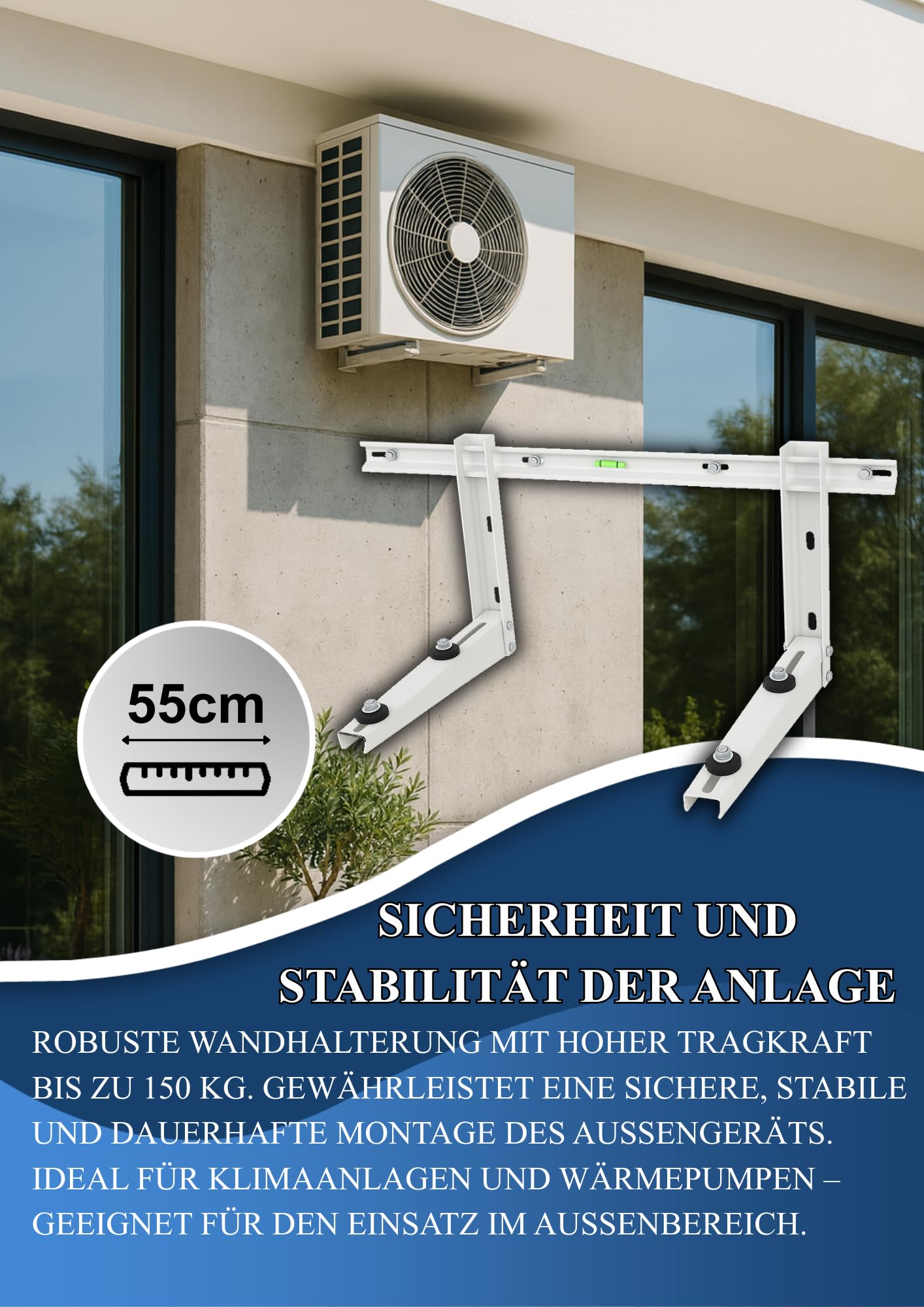 Black panda - Komplettes Klimaanlagen Montage-Set bis 5,0 kW – 5 m Kupferrohre 1/4" & 1/2" mit 9 mm Isolierung, 5 m Kondensatschlauch Ø 16 mm, Steuer- & Stromkabel, 550 mm Wandhalter