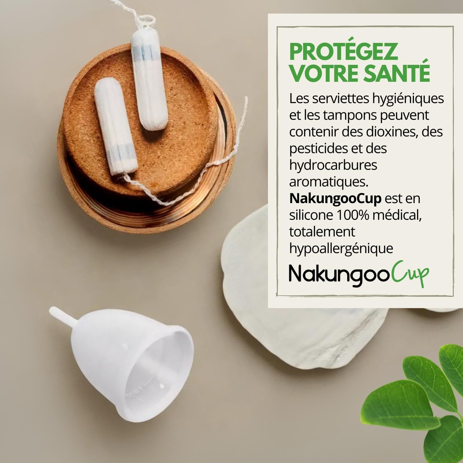 Nakungoo Cup Coupe Menstruelle Souple 100% Silicone Medical Certifié, Hypoallergénique, Reutilisable pour Flux Abondant | Lot Complet 2 Tailles (S et L) avec Sterilisateur, Pochette et Brosse
