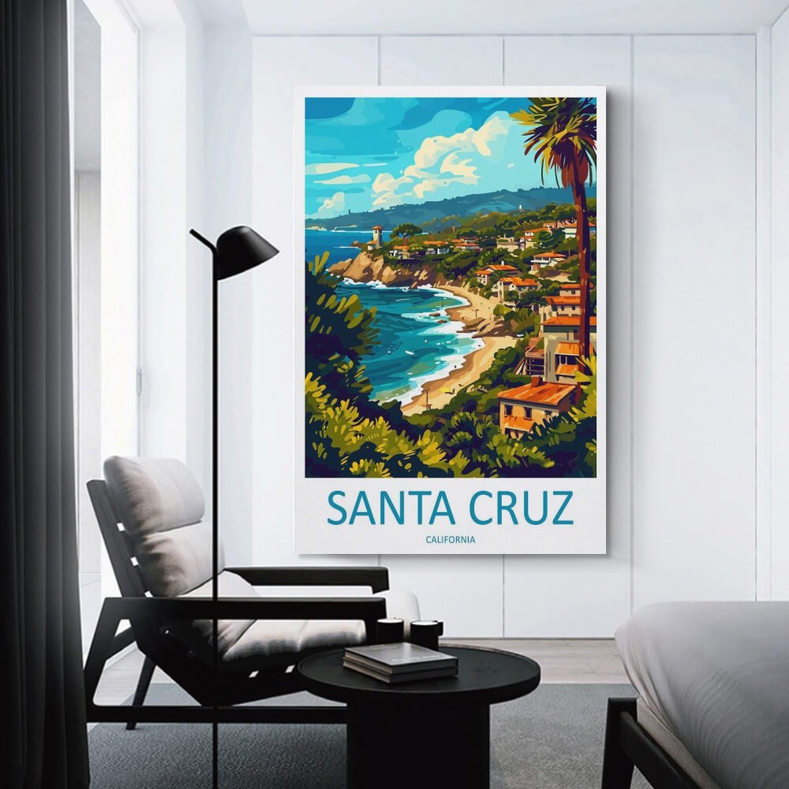 SANTA CRUZ ポスター Amazon.com: Santa Cruz Travel Print Santa Cruz Décor Santa Cruz