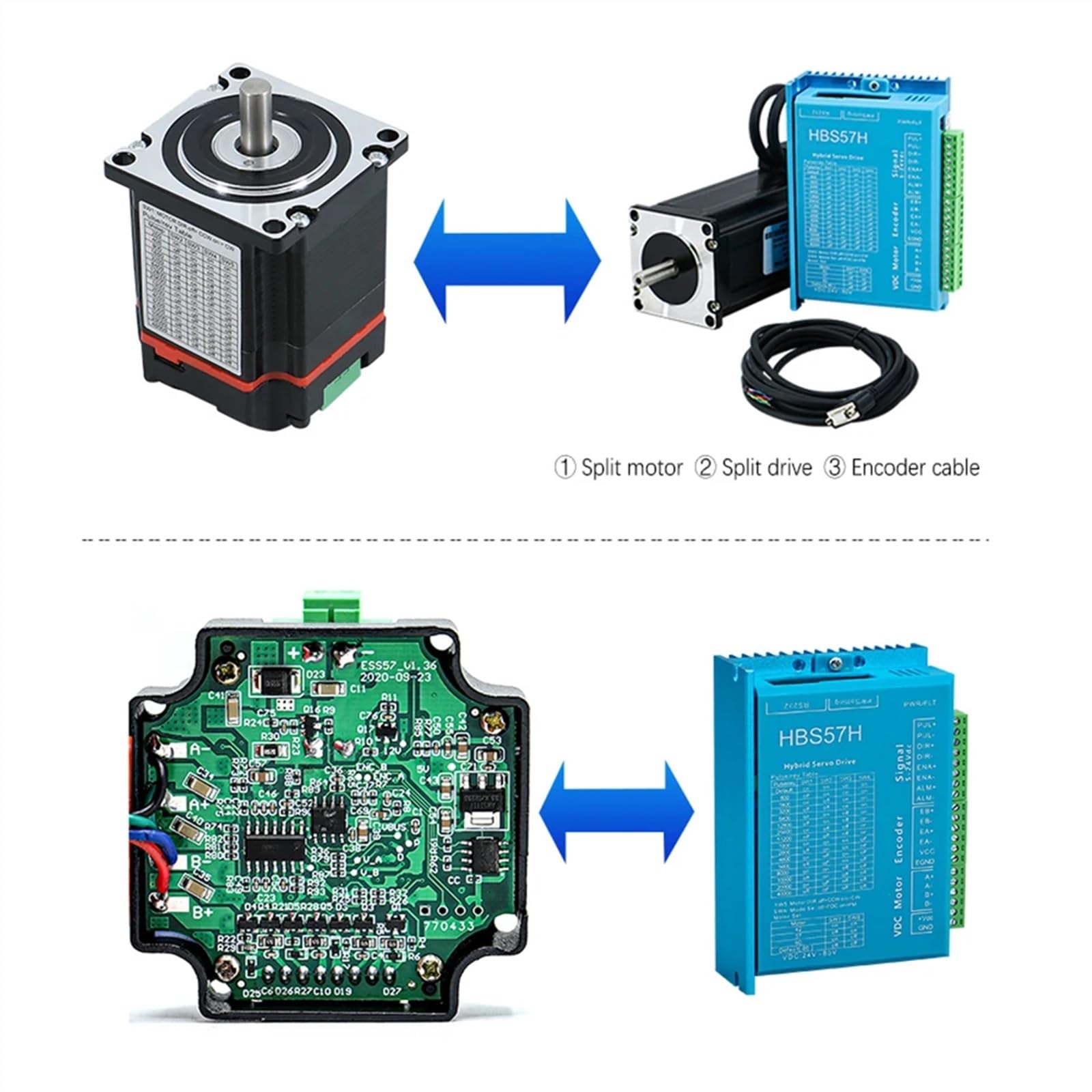 Amazon.com: Nema23 Closed Loop Stepper Motor 1.2Nm 2Nm 2.5Nm 3Nm