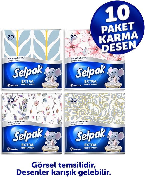 Selpak Extra Patterned Napkin 20's