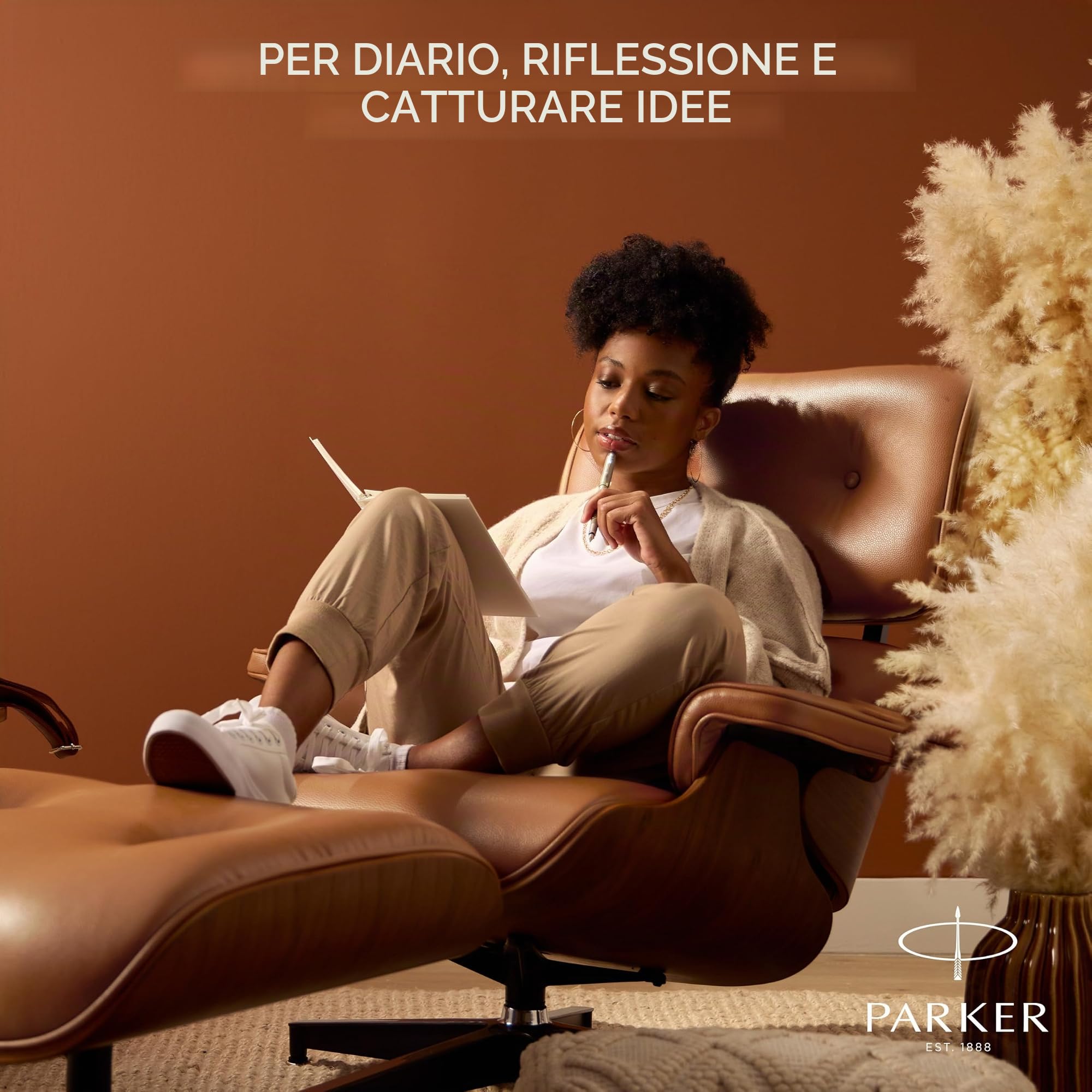 Parker IM Penna stilografica | Collezione Finishing Touch | finitura sabbia | punta fine | inchiostro blu | confezione regalo