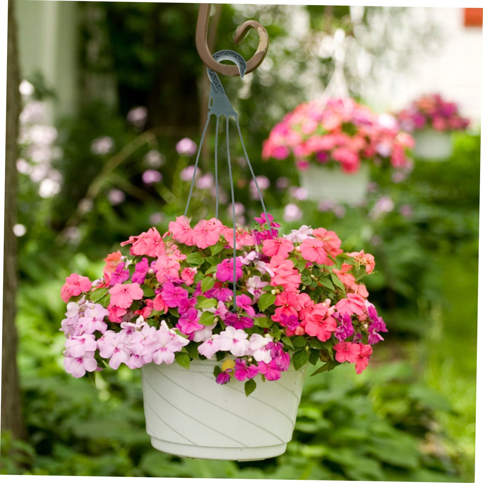 Blumenampel Haken 20 Stück - Pflanzenaufhänger Aus Kunststoff | Für Balkon & Garten