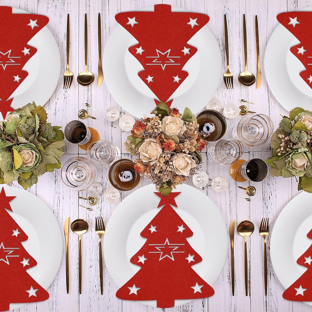 Fourchette Couteau De Noël, Sac À Couverts, Service De Vaisselle, Décorations De Noël Pour La