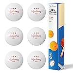 Lifelong Table Tennis Balls | 40mm 3 Star ABS Plastic | Professional Ping Pong Balls for Kids and Adults | for Training and Practice, Indoor Outdoor Games and Matches | Pack of 6