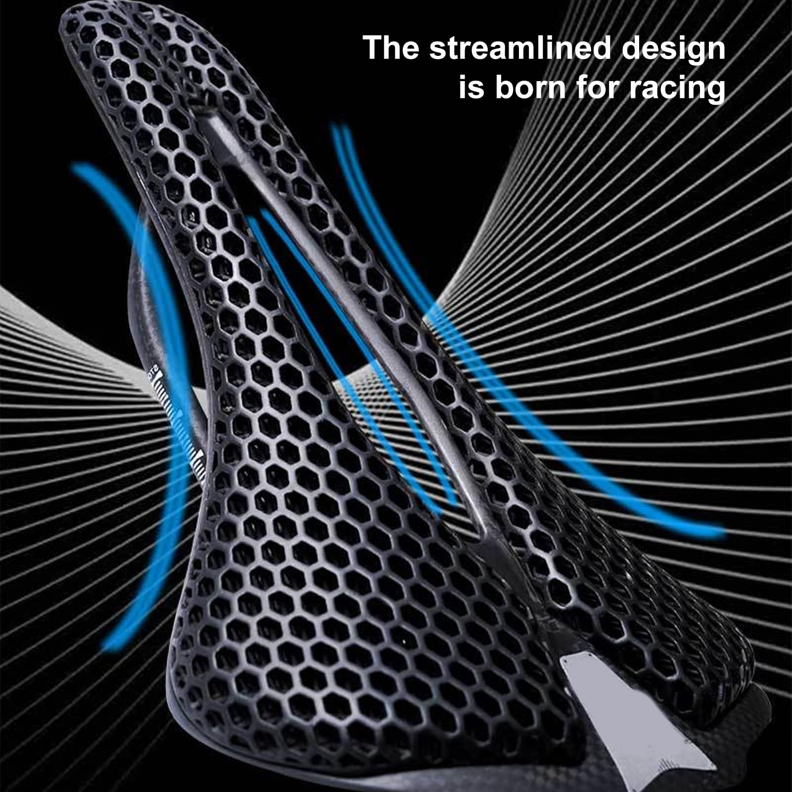 Selle Vélo Imprimée 3D - Confort Respirant Pour Route Et VTT 160g Selle Creuse Légère