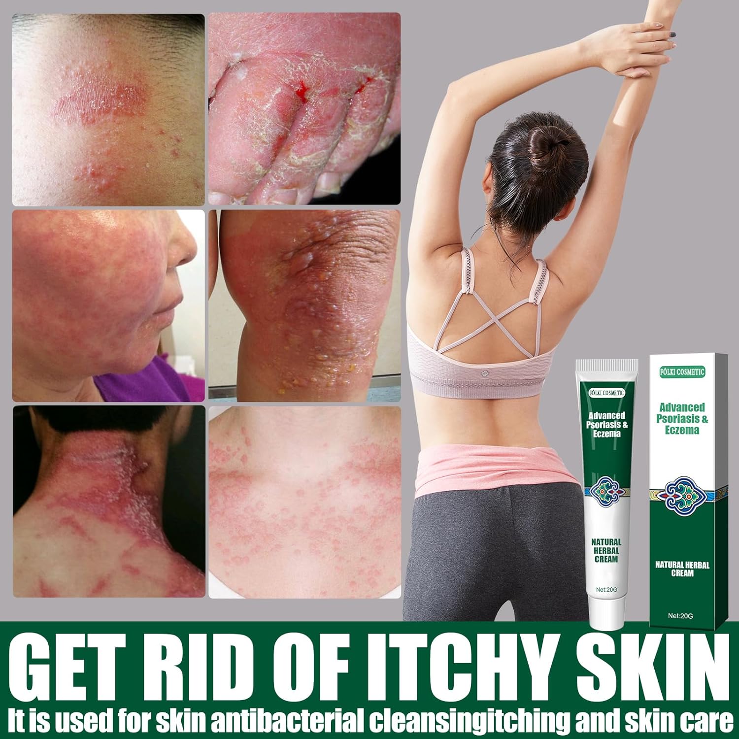 Antifungal Cream:Jock Itch Cream, Soothing Eczema Relief Cream, All-Natural Soothing Care & Fast Relief of Jock Itch, Eczema, Psoriasis - Ringworm Treatment for Humans - for Adults and Kids - Image 8