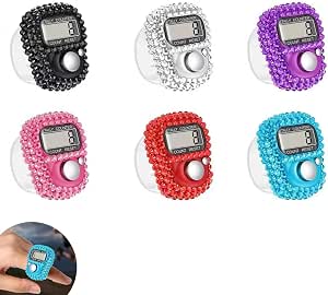 X spring Finger Counters, 6pcs Mechanical Manual Clicker Number Lap ...